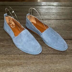 Frye Helena Suede A Line Moccasin Flat Loafer